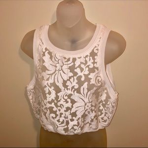 Forever21 Mesh Floral Top